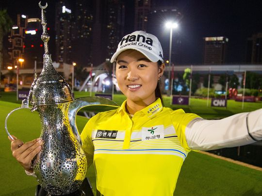 World No. 9 Minjee Lee wins Omega Dubai Moonlight Classic