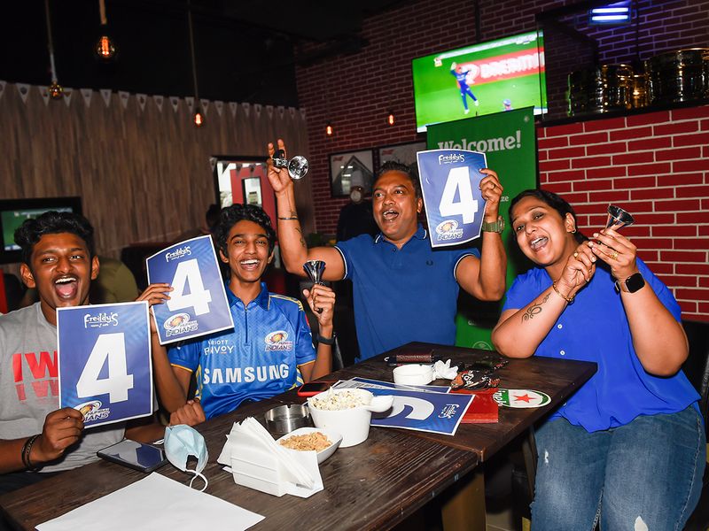 Mumbai Indians fans celebrate back-to-back Indian Premier League wins in Dubai