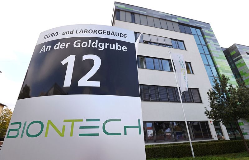 The headquarters of German biotech firm BioNTech 