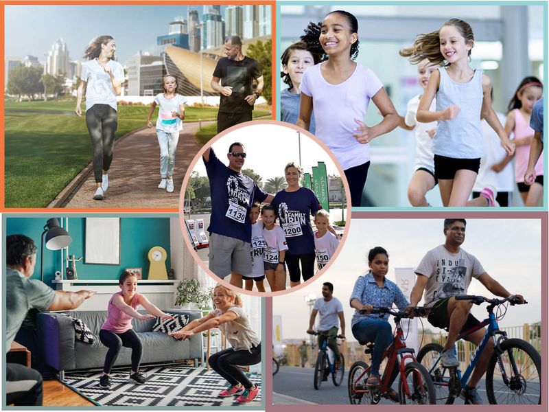 Dubai fitness challenge with kids