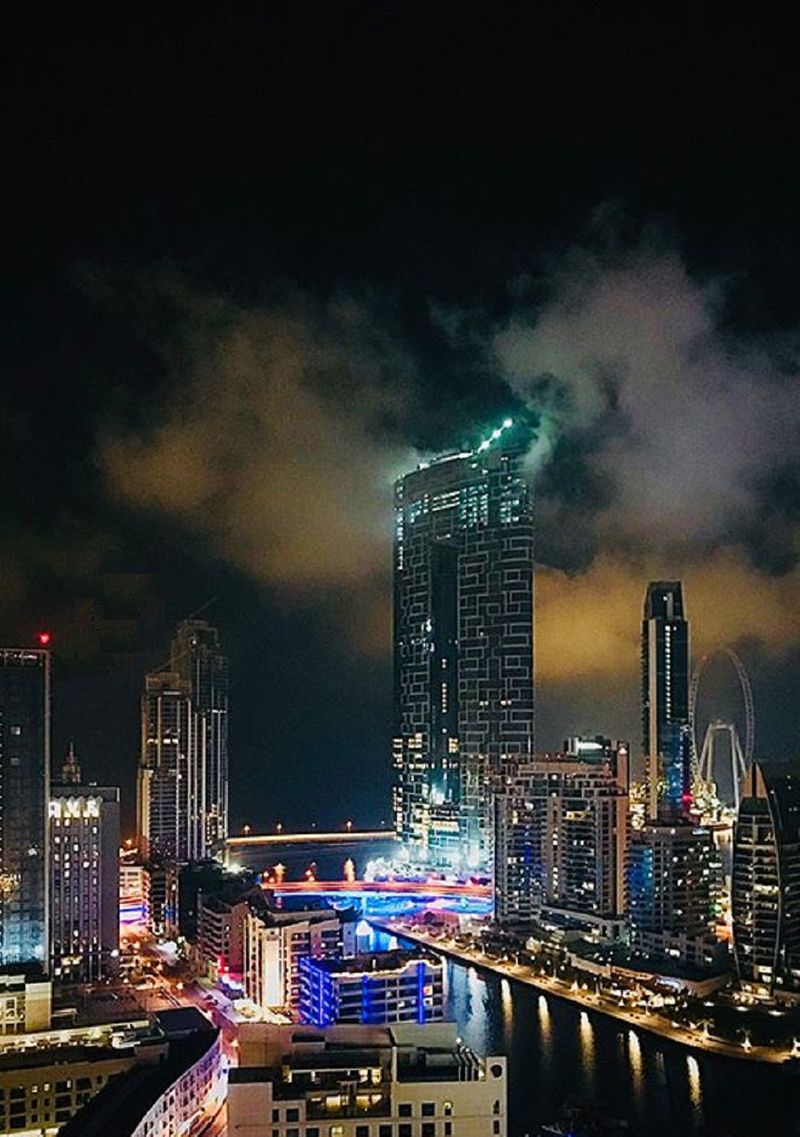 Clouds at Jumeirah Beach Residences Dubai Marina Image Credit: Nikhil Sharma/Gulf News reader