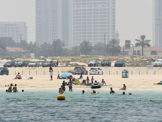 Beach precautions in the UAE during COVID-19