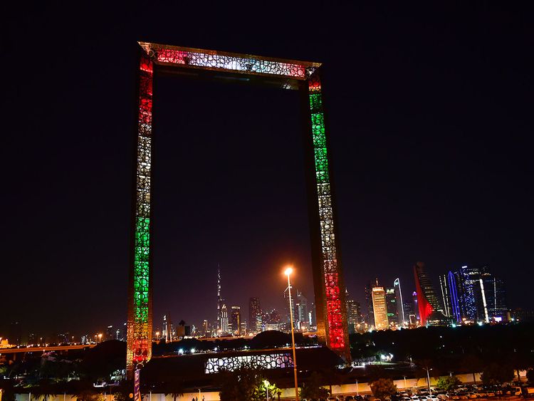 Dubai Frame UAE National Day 
