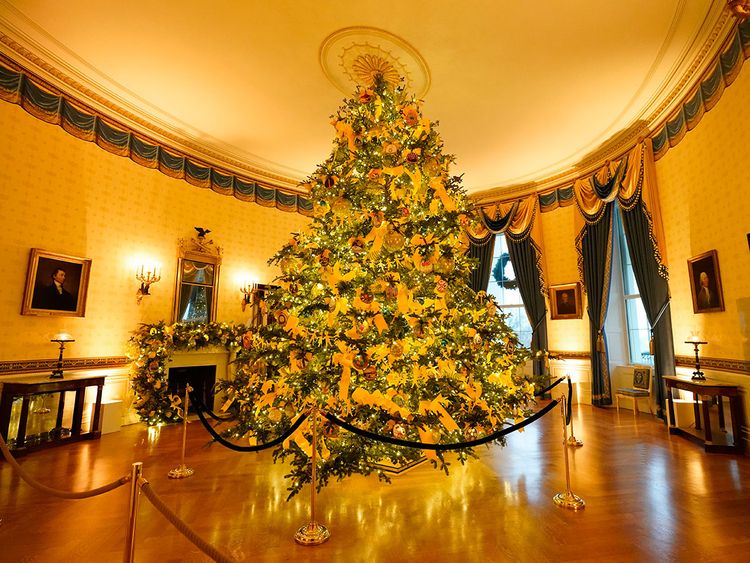 In Pictures 2020 White House Christmas Decorations News Photos Gulf News
