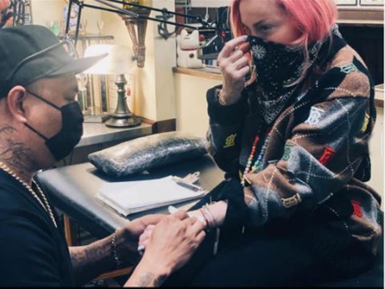 Madonna Gets Her First Tattoo At Age 62 Music Gulf News