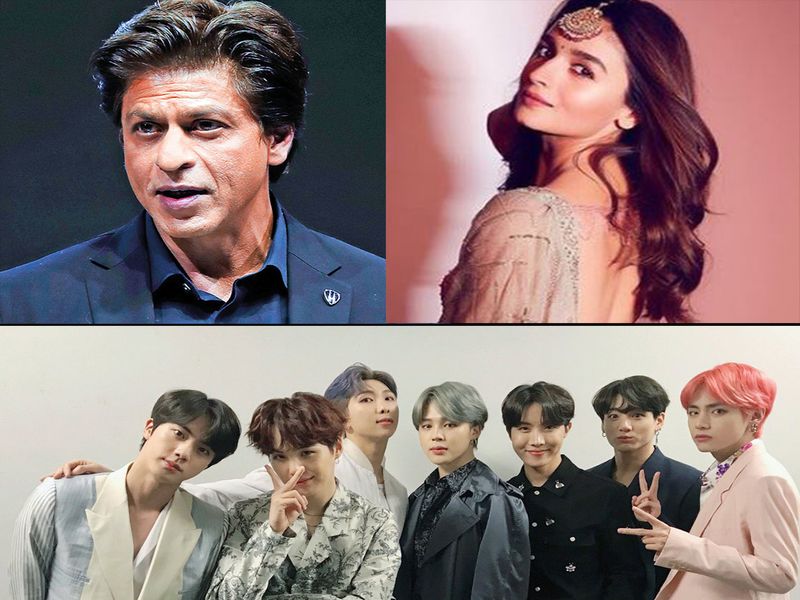 Shah Rukh Khan, Alia Bhatt, the most influential digital stars of BTS