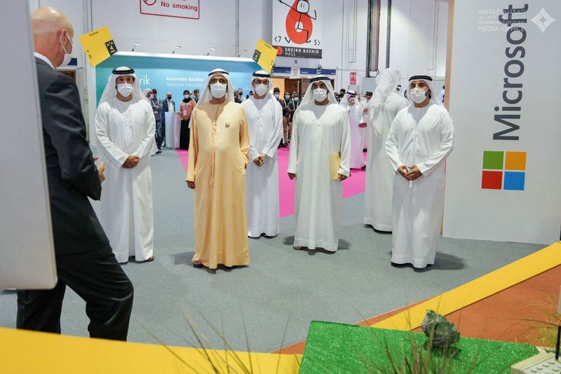 Sheikh Mohammed bin Rashid Al Maktoum tours GITEX 2020