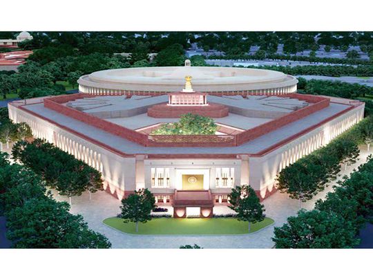 India new parliament building Delhi