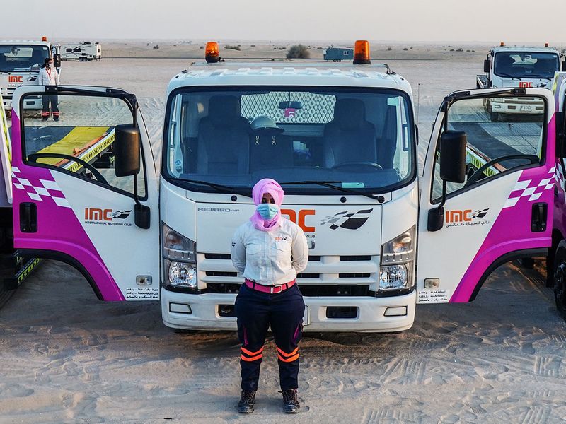 Imc S Pink Towing Vehicles Ignite New Route Emirati News