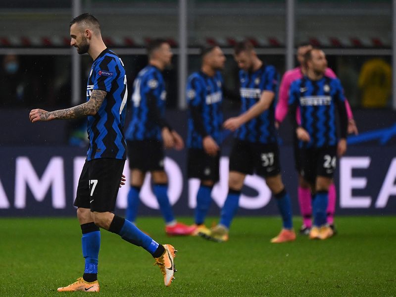 Inter Milan were dumped out of Europe