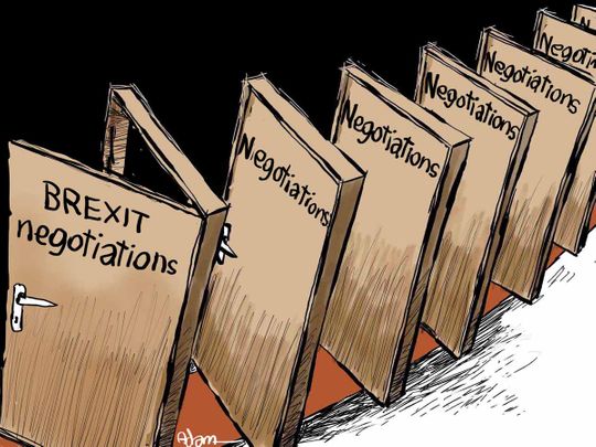 Cartoon Deal Or No Deal Where Is Brexit Headed Cartoons Gulf News