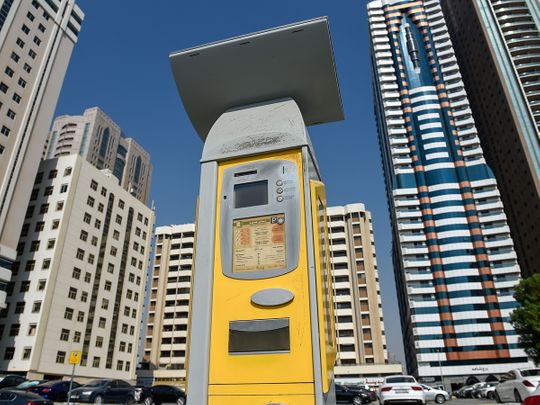 Stock Paid parking Sharjah
