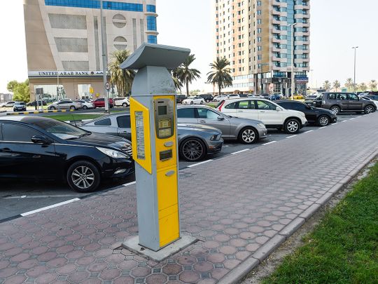 Stock Paid parking Sharjah