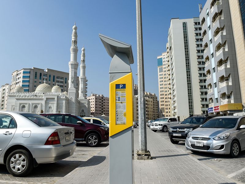 Stock Paid parking Sharjah