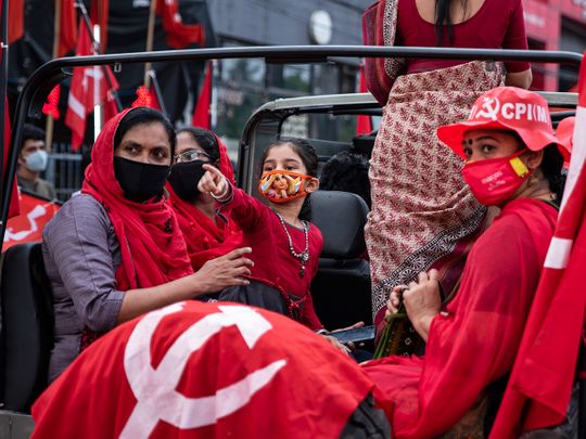 Communist Party of India (Marxist) supporters 