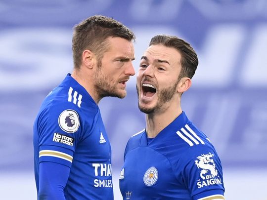 Leicester grabbed a late equaliser against Manchester United