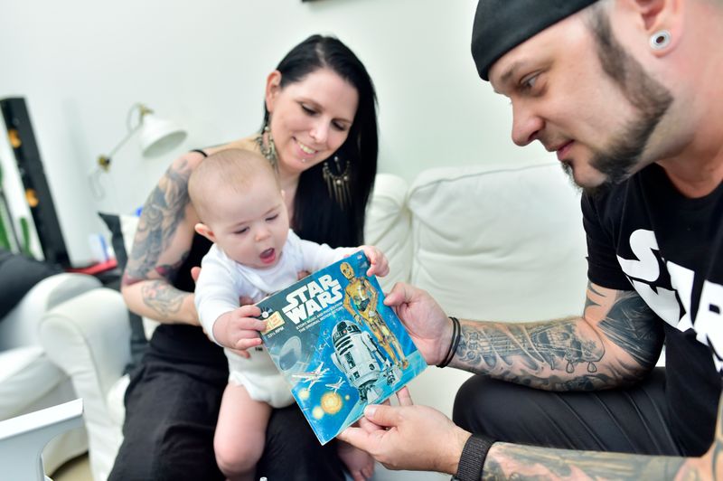 'Star Wars' super fans Will Janssen and his family