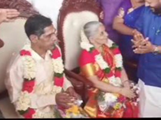 Kerala Couple Fall In Love In Oldage Home Get Married India Gulf