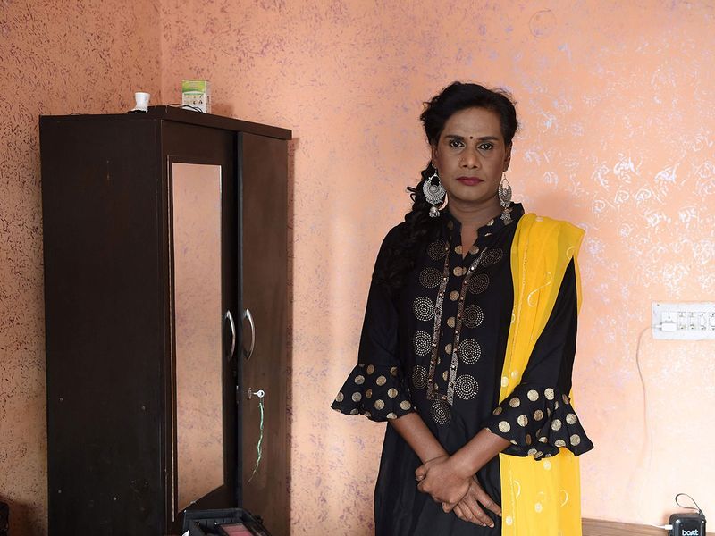 Transgender freelance make-up artist Tulsi Chandra 