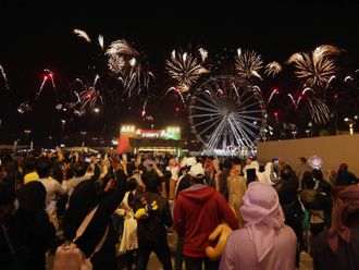 Weekly fireworks show at Sheikh Zayed Festival