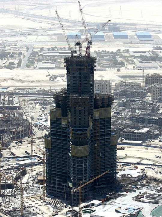 Burj Khalifa construction 2006