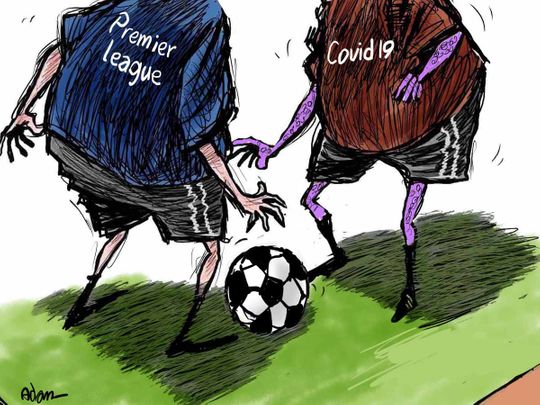 Cartoon: English football adjusting to the presence of coronavirus |  Opinion – Gulf News