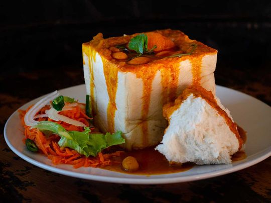 Durban's vegetable curry for bunny chow