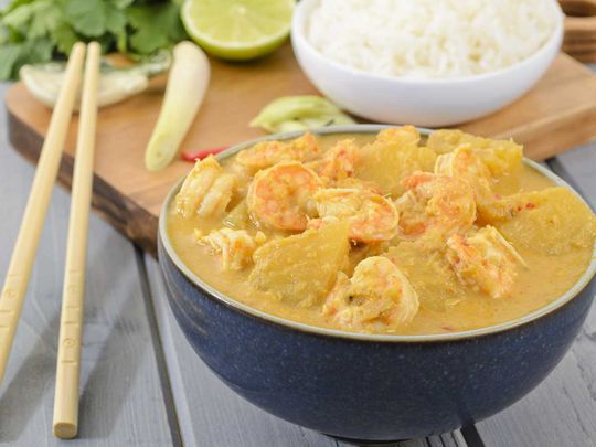 Sparrow's favourite Seafood and Coconut Curry