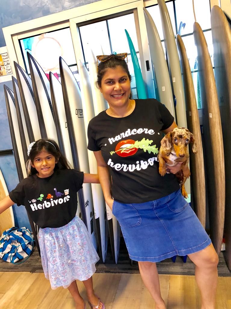 Alison Rego, an Indian expat mum of 7-year-old Kristen and blogger at @Pinksmyink, went vegan with her daughter in 2018. 