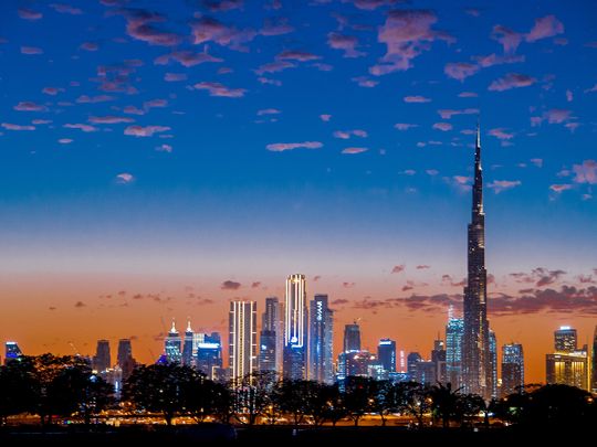 Stock Dubai skyline