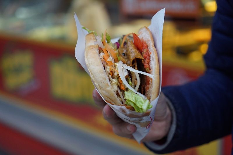 A Turkish immigrant called Kadir Nurman is often credited for the ‘creation’ of Doner Kebabs. 