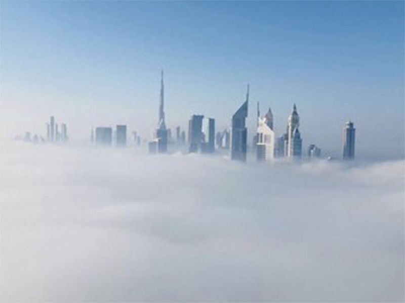 Dubai media office fog pics