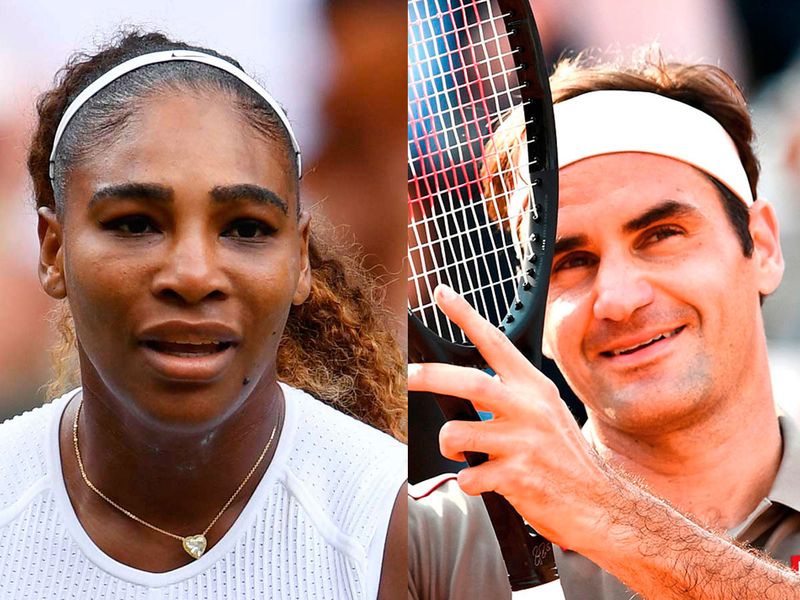 Serena Williams and Roger Federer.