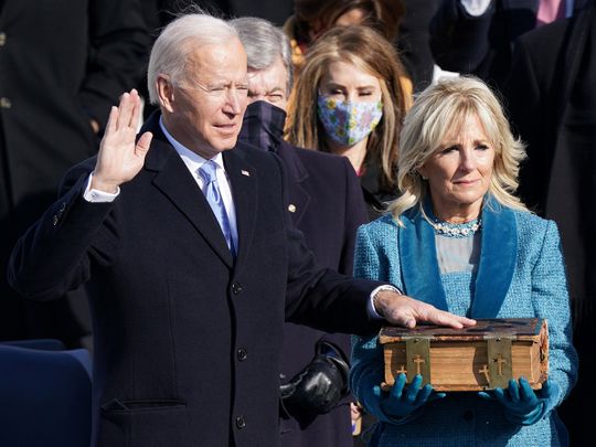 Joe Biden, Kamala Harris Presidential Inauguration Ceremony — In ...