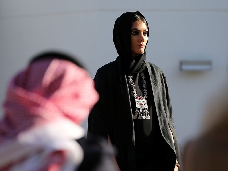 Photos: Fashion abayas by Safia Hussain showcased in Riyadh | Lifestyle-photos  – Gulf News