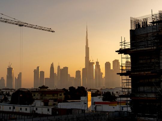 Stock Dubai Skyline 