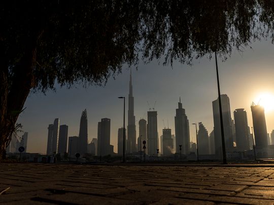 Stock Dubai Skyline 
