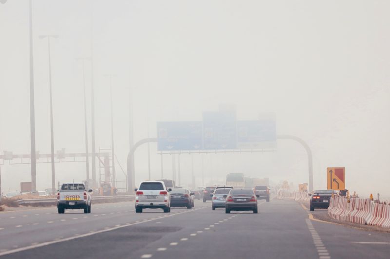 Dubai fog