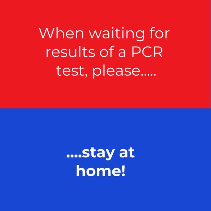 What to do when awaiting PCR test results