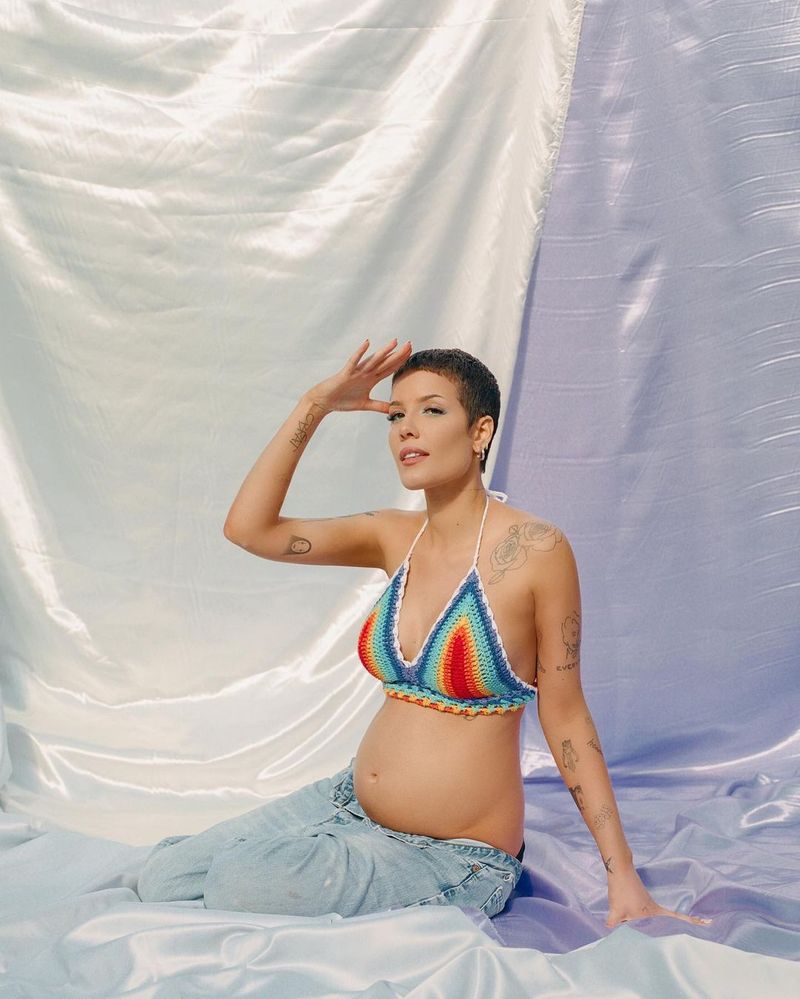 Halsey announced she's pregnant with an Instagram post