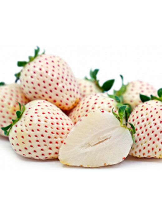 White strawberries