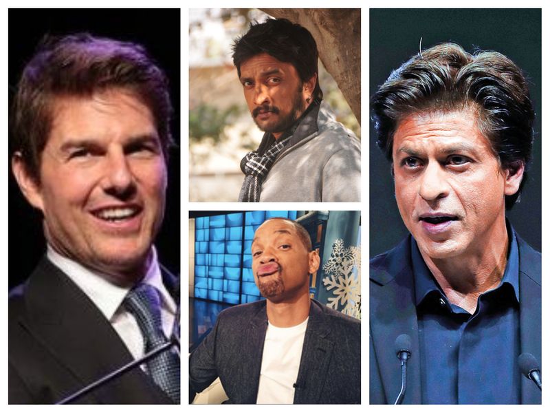 Tom Cruise, Kichcha Sudeepa, Shah Rukh Khan, Will Smith