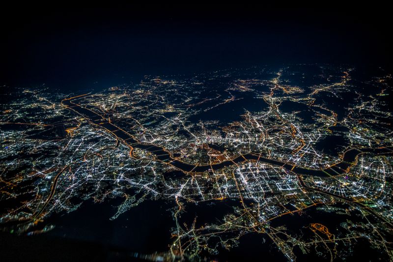 Seoul, South Korea at night: UAE-based B-777 pilot Rico S