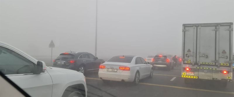 Fog in Dubai