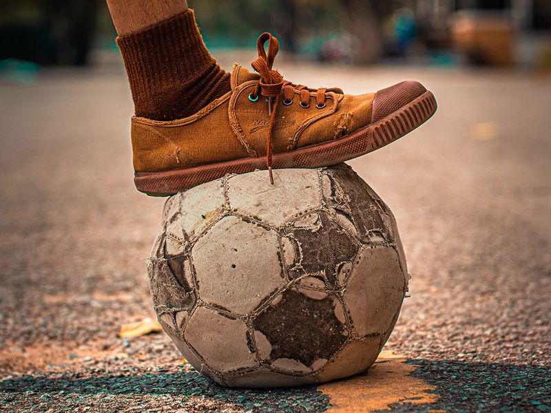 Foot and ball.