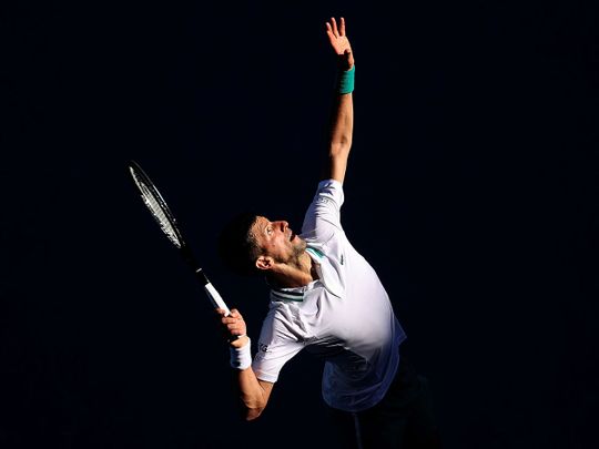Novak Djokovic defeated Frances Tiafoe at Australian Open