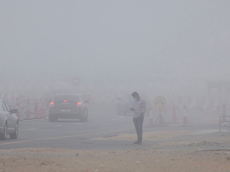 Dubai fog