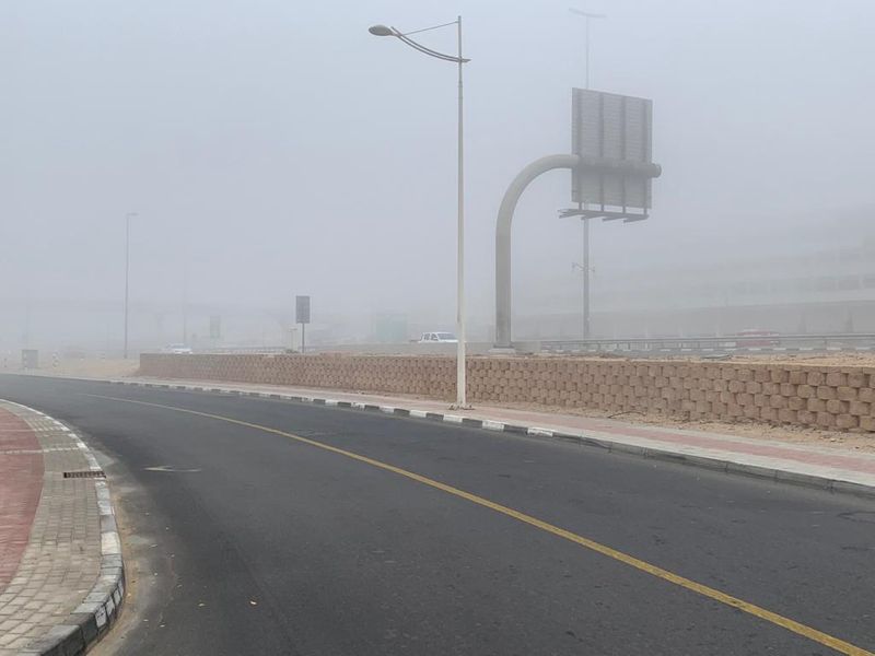 Fog in Dubai