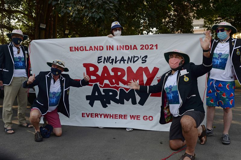 Cricket fans of Barmy Army 