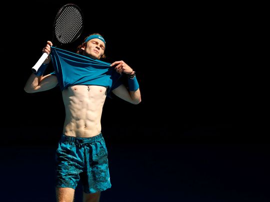 Andrey Rublev wins at Australian Open